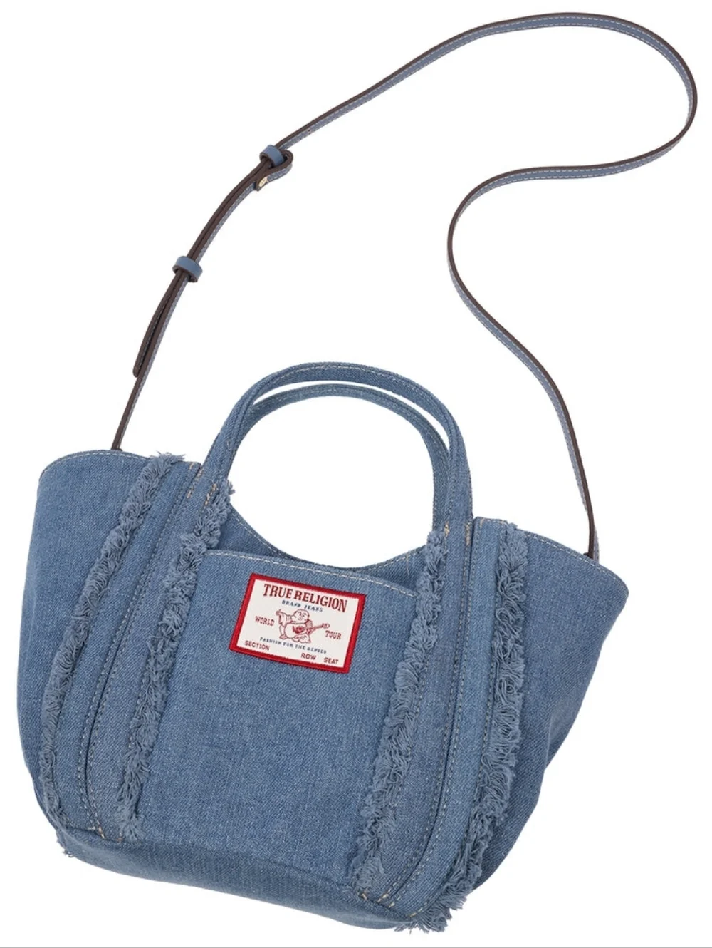 True Religion Denim Blue Hobo Handbag